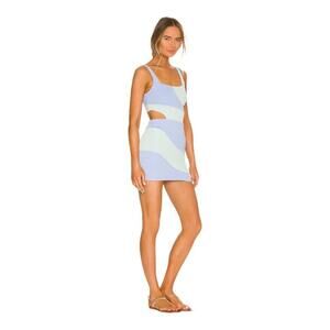NWT Lovers & Friends Catcha Wave Cut Out Mini Dress Size XL Blue